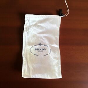 Free w/ $20 Purchase / Prada Soft White Dust Bag with Logo for Shoe
